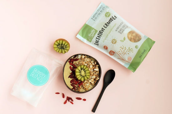 Lactation Smoothie Bowls with Bumpin Blends